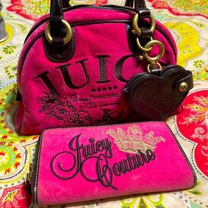 Juicy couture purse with matching wallet